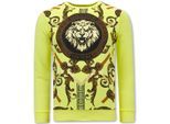 Tony Backer Sweater met print gouden leeuw