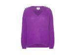 American Dreams Silja v neck knit deep purple