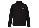 Regatta - Geweldige Outdoors Kinder Hot Shot II Half Zip Fleece Hoodie (Black/Black)