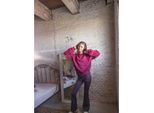 Looxs Revolution Flared sweat broek rose camou voor meisjes in de kleur