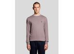 Lyle and Scott Cotton merino crew neck mauve
