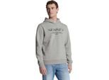 No Excess Sweater hooded grey melange