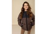 Looxs Revolution Bomber hooded winterjas panther voor meisjes in de kleur