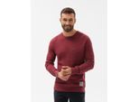 Ombre heren sweater bordeaux klassiek e185