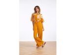 Smashed Lemon Linnen wide leg pantalon