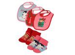 Apollo Baby kerstsokken + slabbetje set kerst print