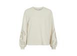 Vila visandy l/s detail sweat top noos 14114310 birch