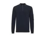 Genti Cool dry zip polo dark