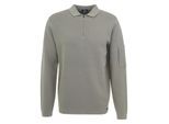 Genti Cool dry zip polo dark grey