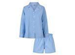 By Louise Dames pyjama set short + blouse effen