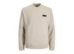 Jack & Jones Jcofusion sweat badge crew neck zand