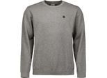 No Excess Pullover crewneck 2 coloured melang grey melange