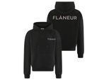Flaneur Homme Heren double logo washed hoodie