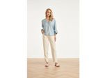 Smashed Lemon Elegante pantalon met plooi en hoge taille