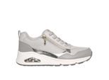 Skechers Uno metallic sliders