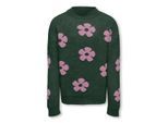 Only Kognaja ls flower pullover knt dessin