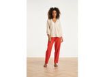 Smashed Lemon Elegante pantalon met plooi en hoge taille
