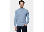 Innocente Half zip half zip met structuur 326/8147 light blue