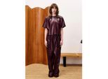 FRNCH Michaux lakleren broek bordeaux