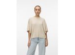 Vero Moda Vmbarbados ss v-back pullover ga se zand
