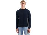 No Excess Pullover crewneck solid waffle knit night