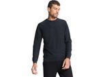 No Excess Pullover crewneck garment dyed + st black