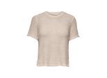 Jacqueline de Yong Jdymarina ls v-neck pullover knt beige