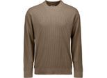 No Excess Pullover crewneck rib taupe