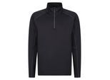 Regatta Heren Core Stretch Half Zip Midlayer (Zwart)