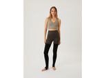 Björn Borg Björn borg sthlm seamless open heel tights – naadloze hoge taille leggings met open hiel in en zwart