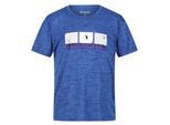 Regatta Kinderen/Kinderen Findley Grafisch T-shirt Marl (Sterk Blauw)