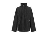 Regatta Heren Ascender Waterdichte Soft Shell Jas (Zwart/Minaalgrijs)
