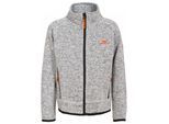 Trespass Childrens Boys Mario Full Zip Fleece Jacket (Grijze Mergel)