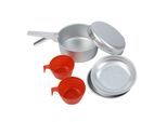 Regatta 2-persoons aluminiumkokenset (Zilver/Rood)