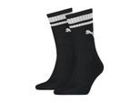 PUMA Heritage Crew 2Pck Zwart Sokken
