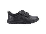 Hush Puppies Jongens Spencer Leren Schoolschoenen (Zwart)