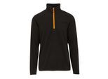 Regatta Heren Navigate Half Zip Fleece (Zwart/Oranje Pop)