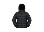 Mountain Warehouse Gewatteerde jas met imitatiebont voor kinderen/kinders (Zwart)