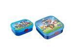 Lunchbox MEPAL "Brotdosen-Set Campus (2025) 2er Set", blau (paw patrol pups), B:2cm H:2cm L:2cm, Kunststoff, Lebensmittelaufbewahrungsbehälter, Lunchbox, Spülmaschinenfest