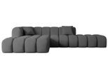 ECKSOFA Ottomane Links OLEA-L2 - 289x176x71 cm Grau