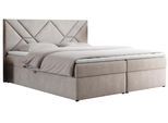 BOXBETT NEOMI 200/200 - Beige Strukture - H4 - Visco