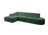 ECKSOFA Ottomane Links IREA-L2-v3 - 327x165x77 cm Grün