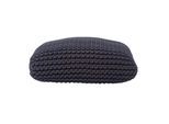 STRICK-POUF schwarz, Bodenkissen 70/70/20 cm