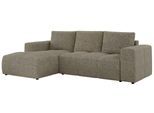 ECKSOFA MONIVA Dunkelbeige Strukture - Links