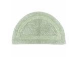 BADEMATTE halbrund 50/80 cm, 100% Baumwolle, wendbar