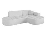 ECKSOFA Ottomane Rechts TARO-L1 - 243x171x79,5 cm Weiß