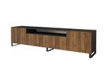 LOWBOARD NOA-2-S 200x53x41 cm - Schwarz / Katania