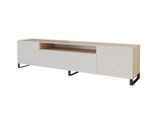 LOWBOARD ZENO-S 200x53x41 cm - Artisan / Weiß