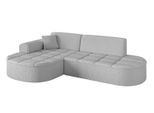 ECKSOFA Ottomane Links TARO-L1 - 243x171x79,5 cm Hellgrau