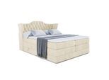 BOXSPRINGBETT VILA KING - 140x200 - H3/H4 - Beige